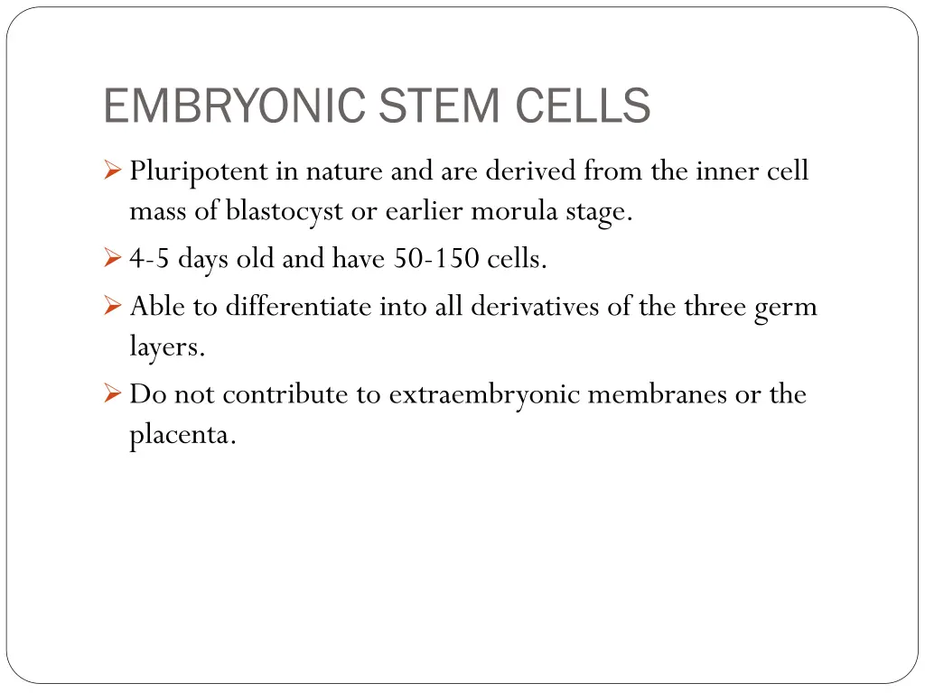 embryonic stem cells