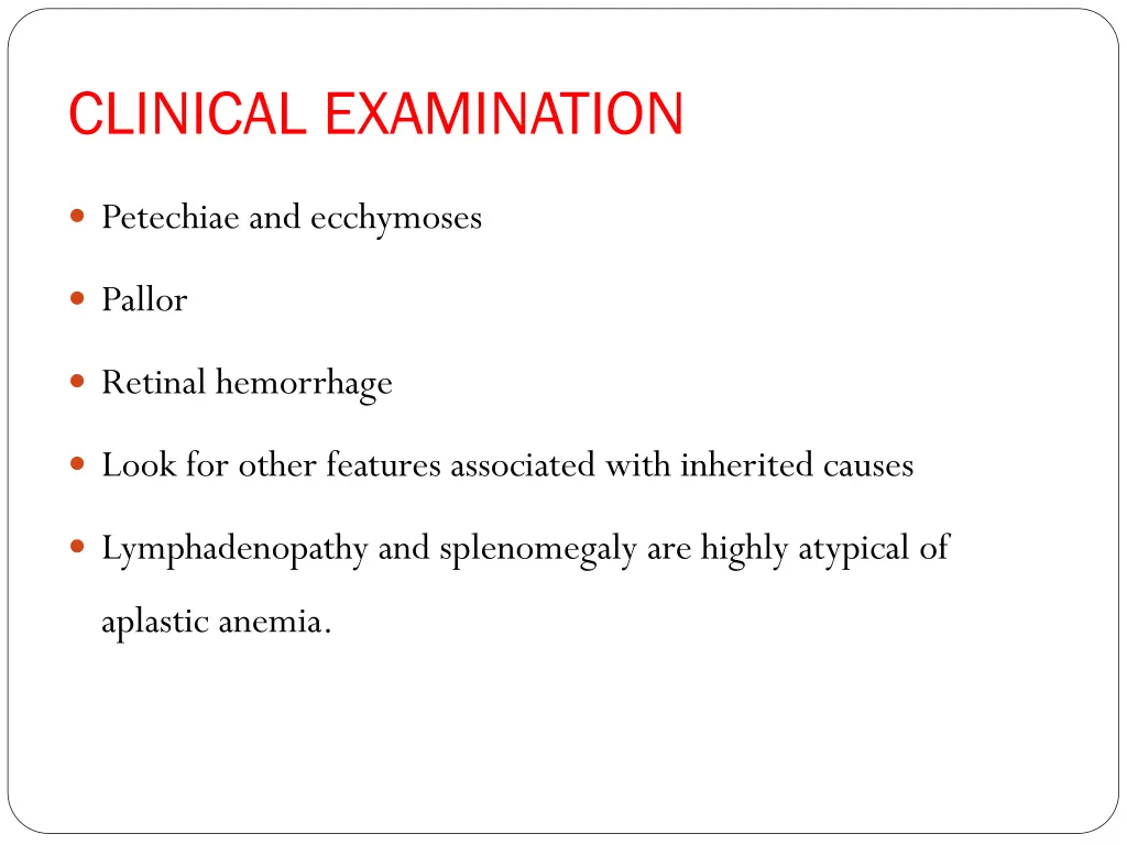 clinical examination