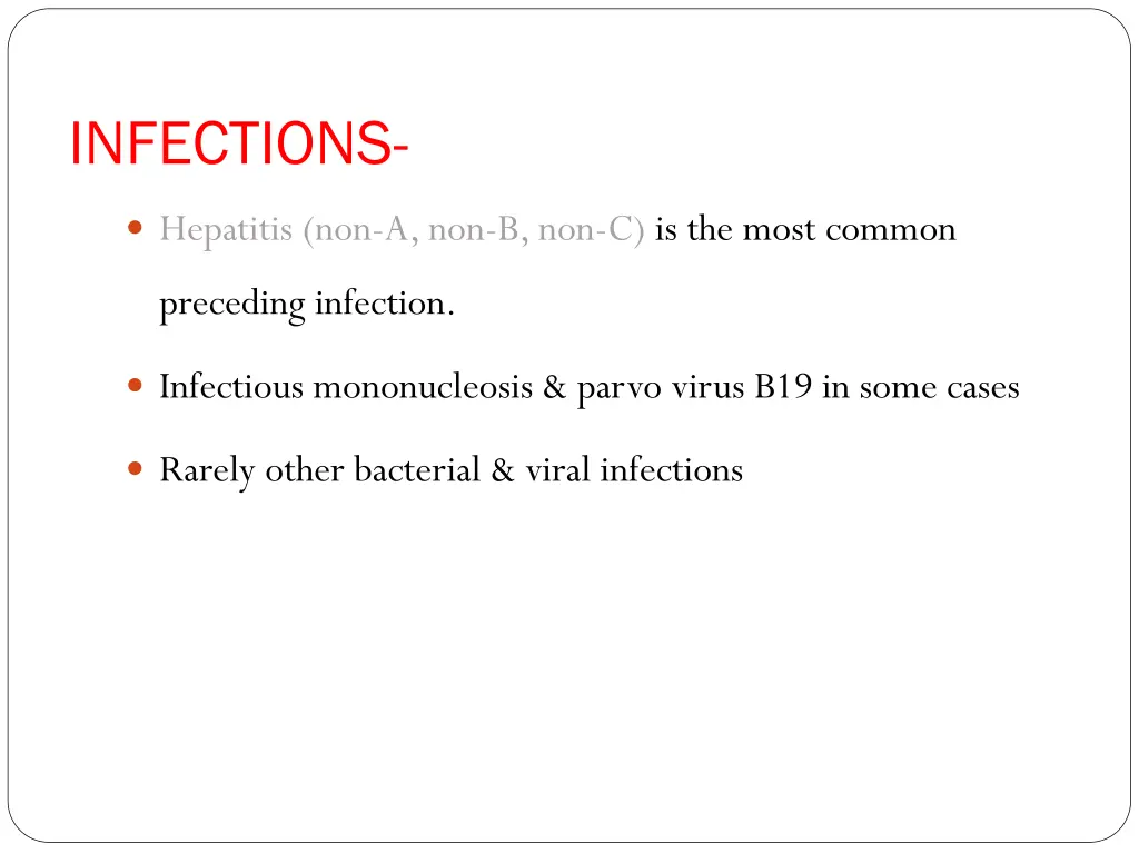 infections