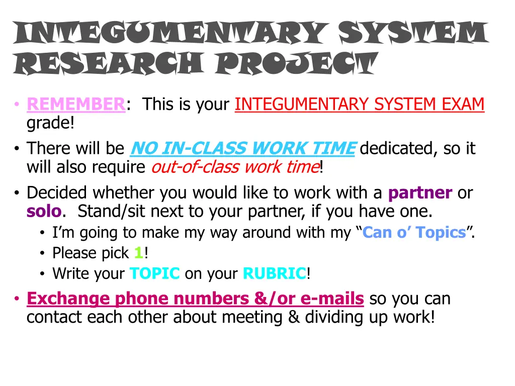 integumentary system integumentary system 3