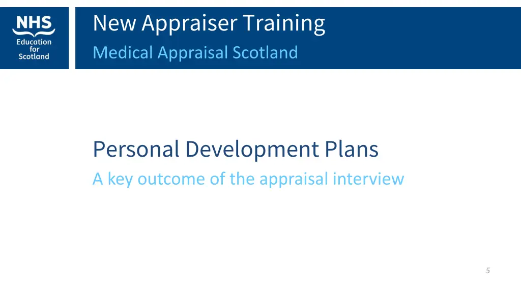 new appraiser training medical appraisal scotland 1