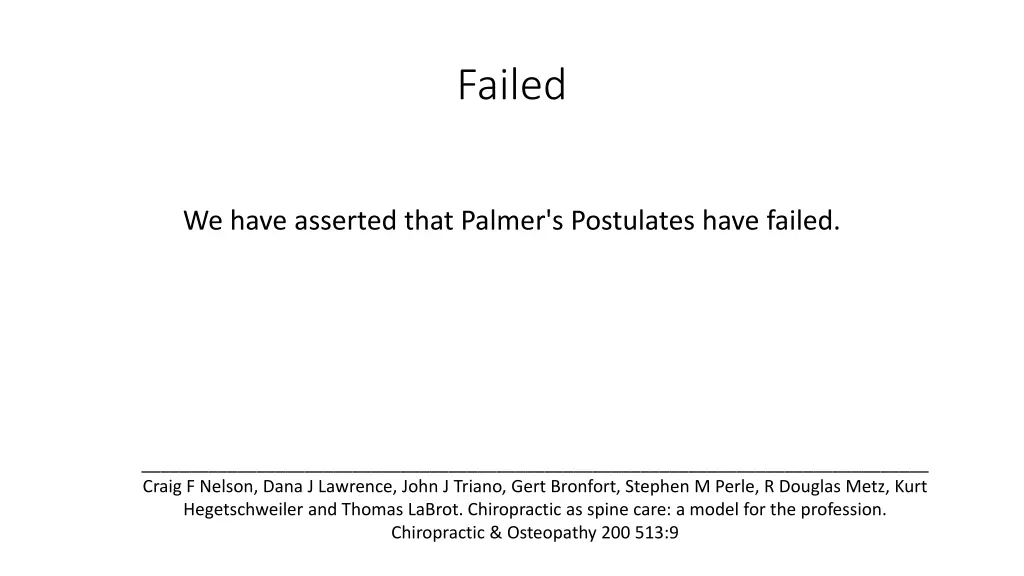 failed