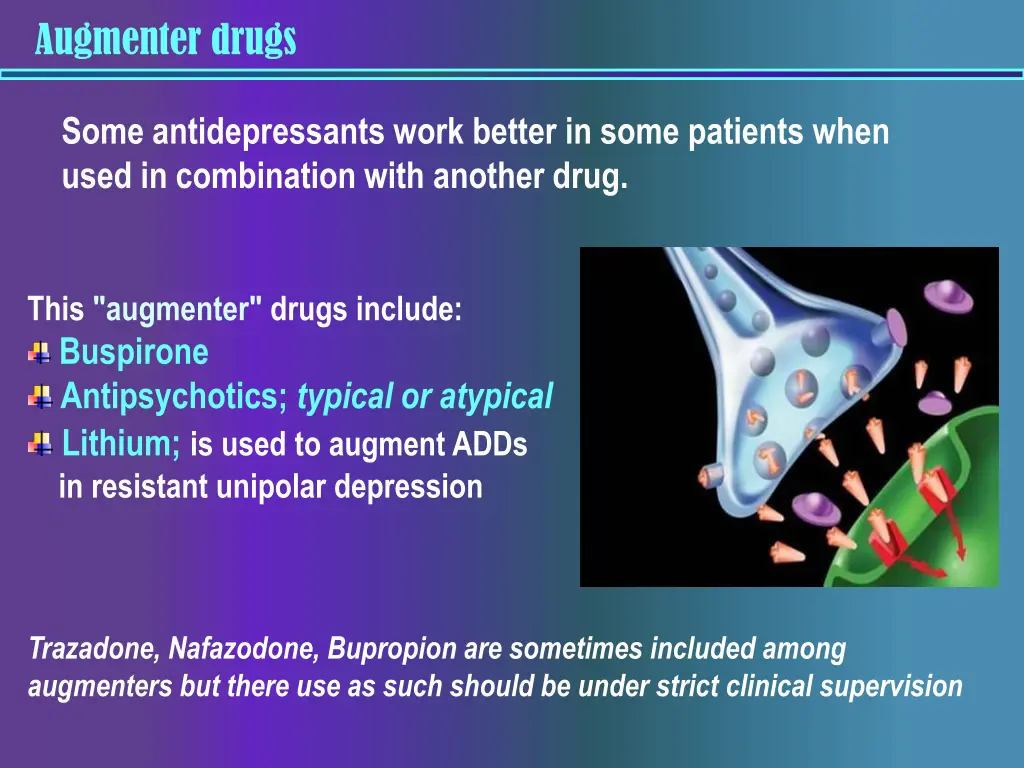 augmenter drugs