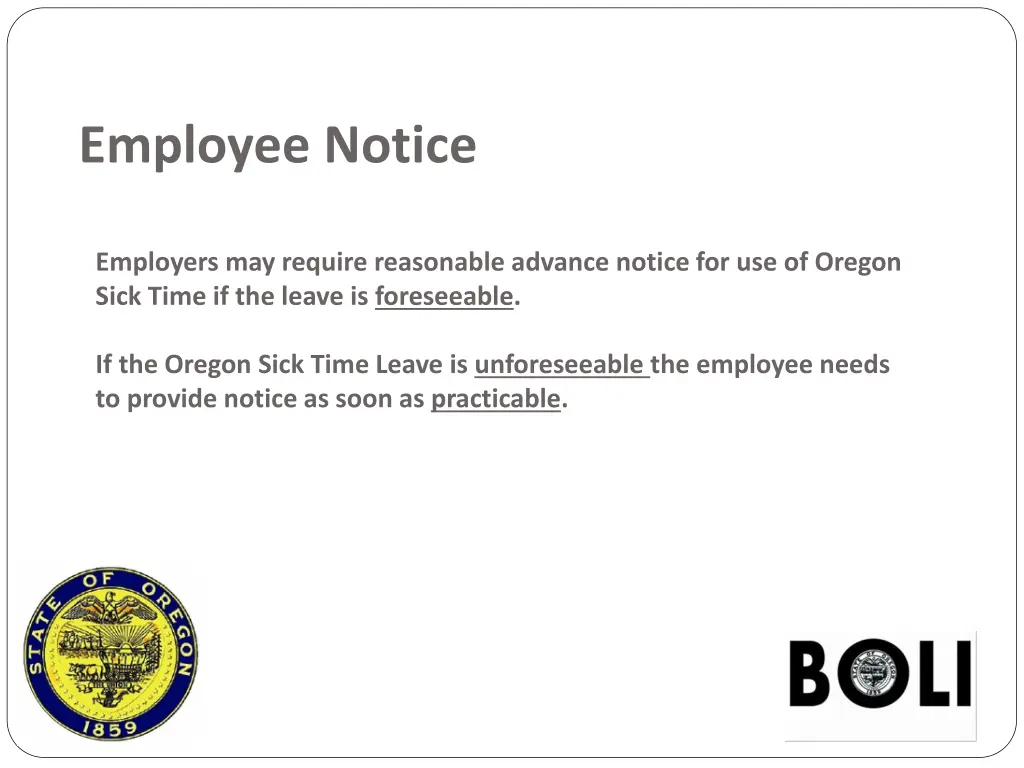 employee notice