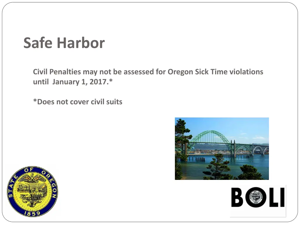 safe harbor