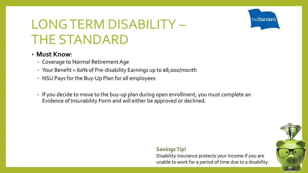 long term disability the standard