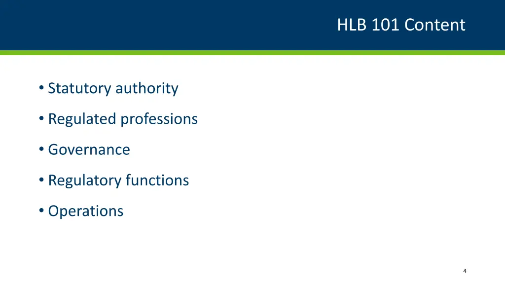 hlb 101 content