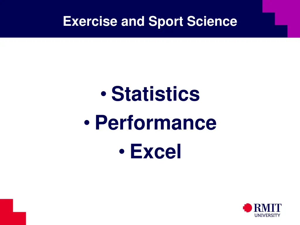 exercise and sport science