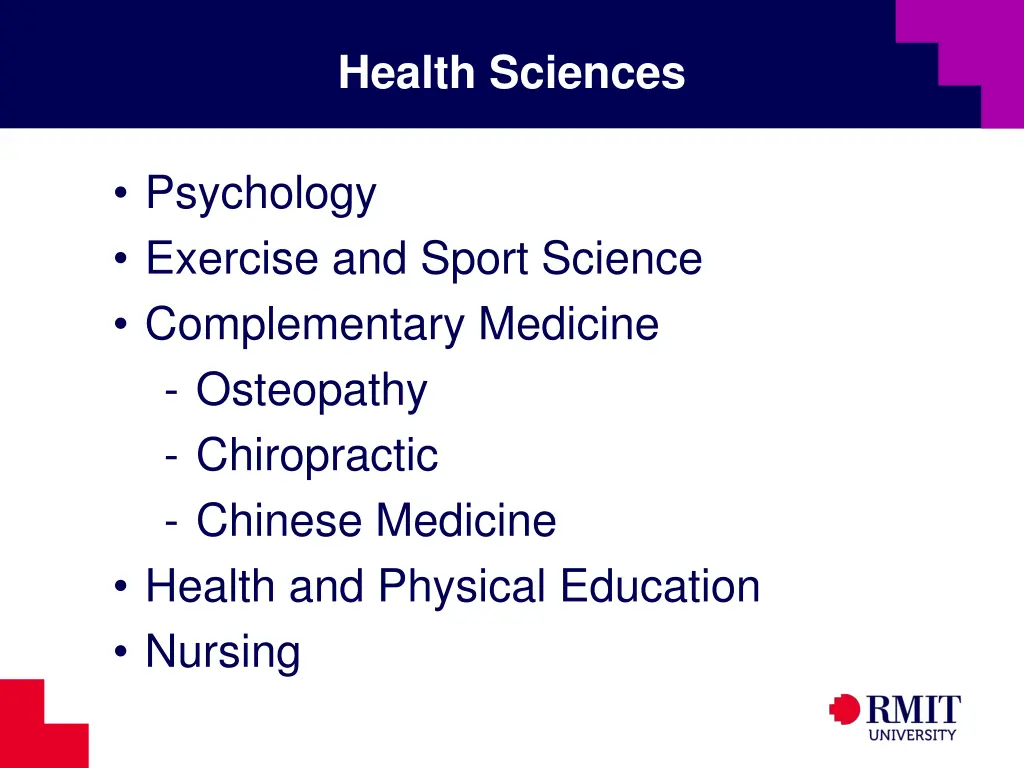 health sciences