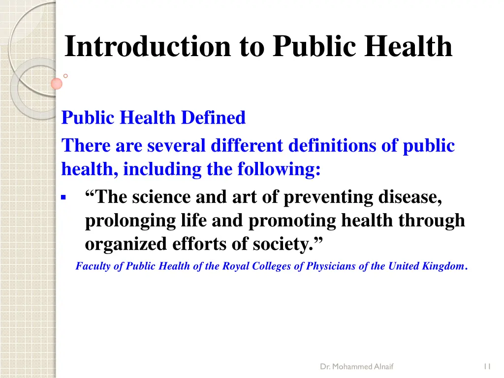 introduction to public health 8