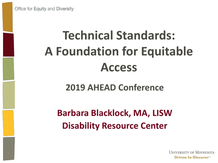 technical standards a foundation for equitable