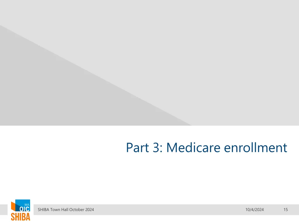 part 3 medicare enrollment