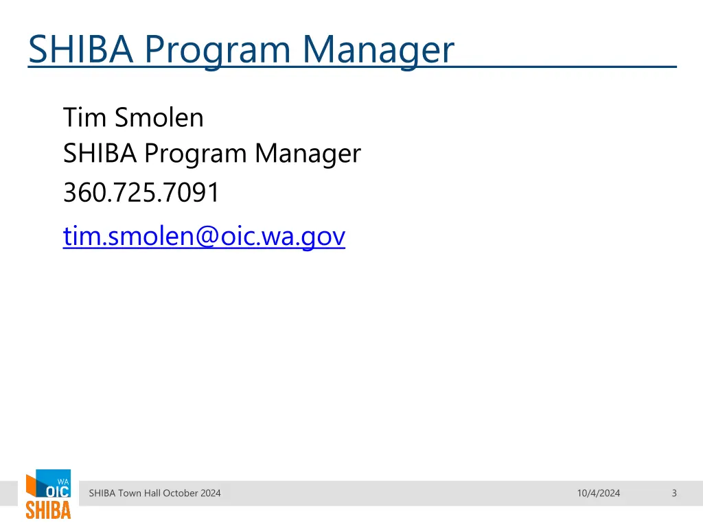 shiba program manager