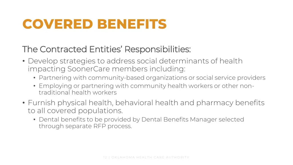 covered benefits 1