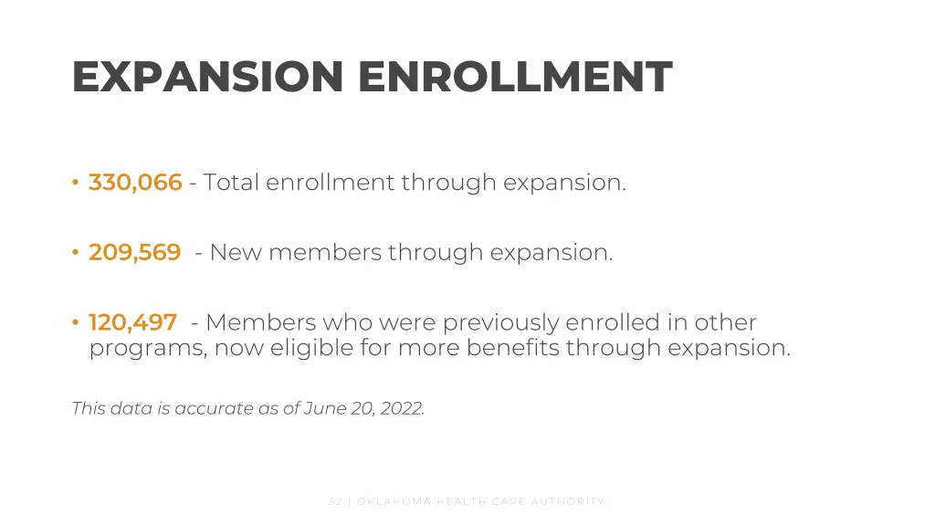 expansion enrollment