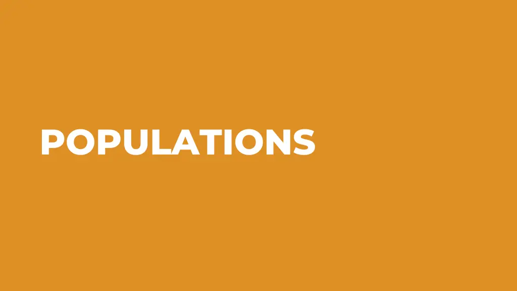 populations