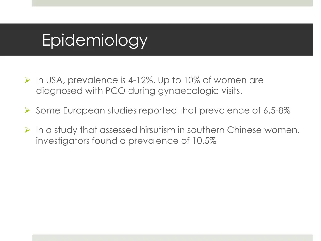 epidemiology