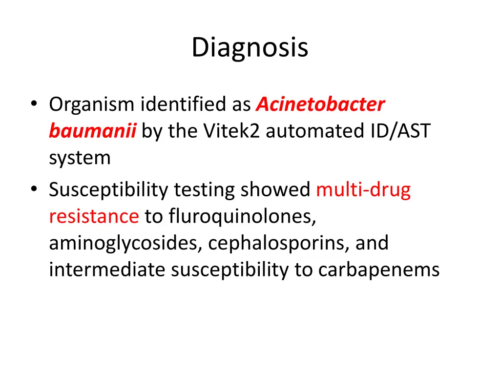 diagnosis