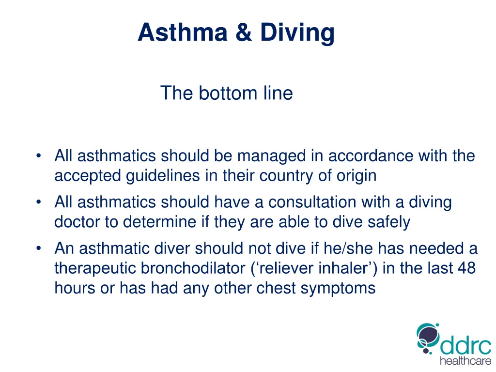 asthma diving 10