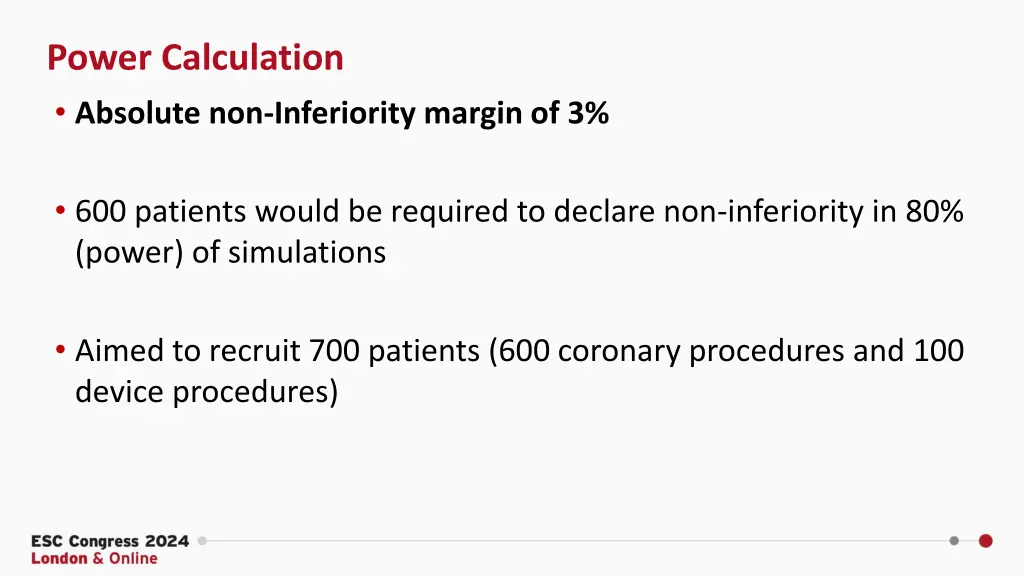 power calculation absolute non inferiority margin