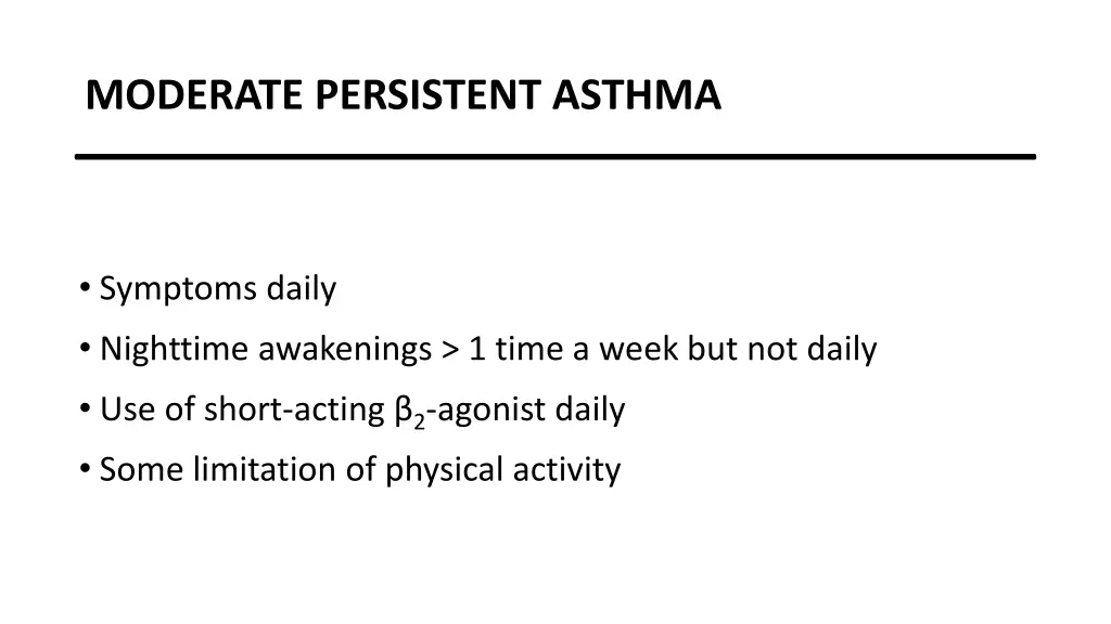 moderate persistent asthma