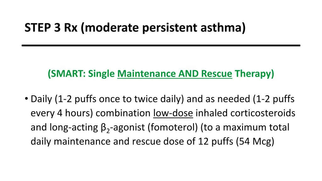 step 3 rx moderate persistent asthma