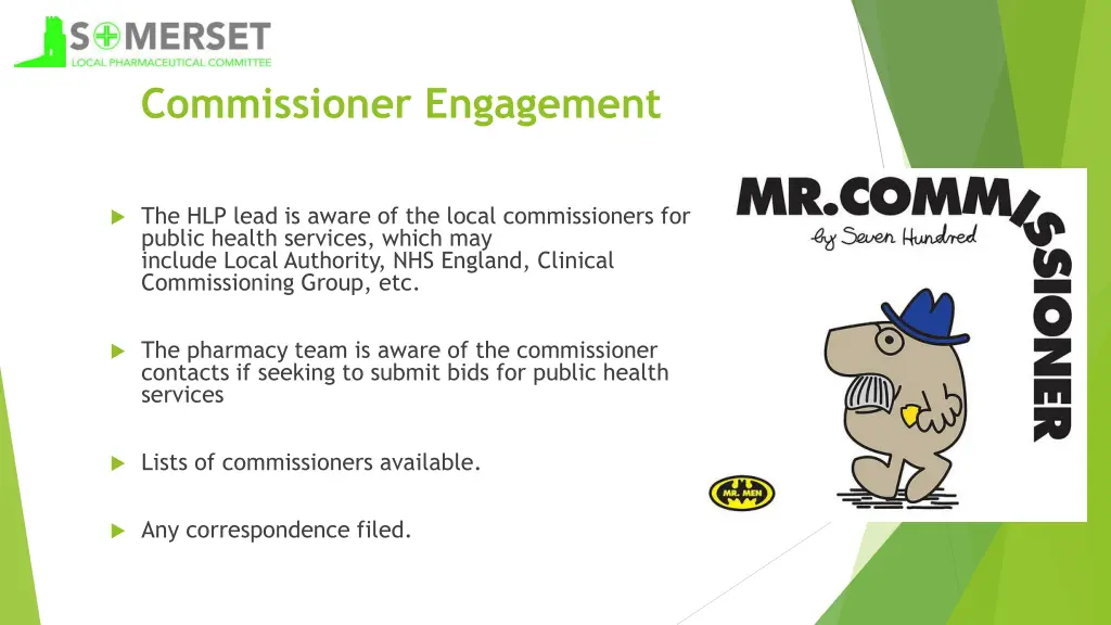 commissioner engagement