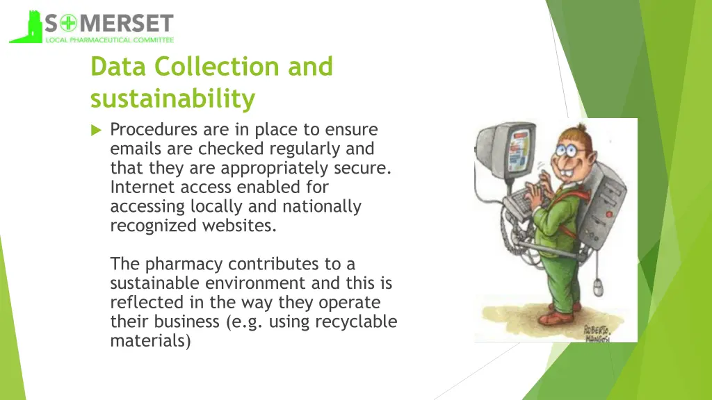 data collection and sustainability procedures