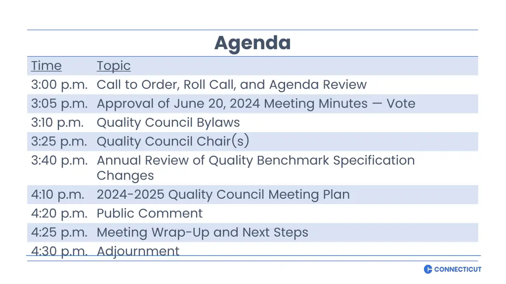 agenda
