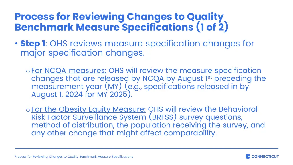 process for reviewing changes to quality