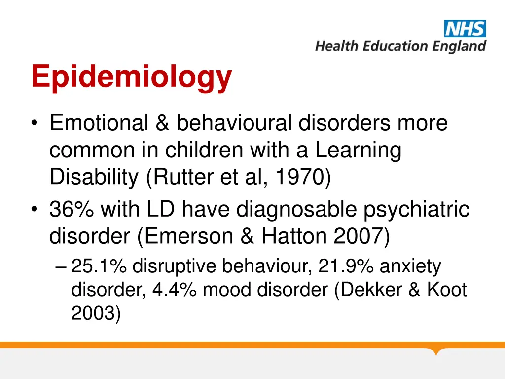 epidemiology