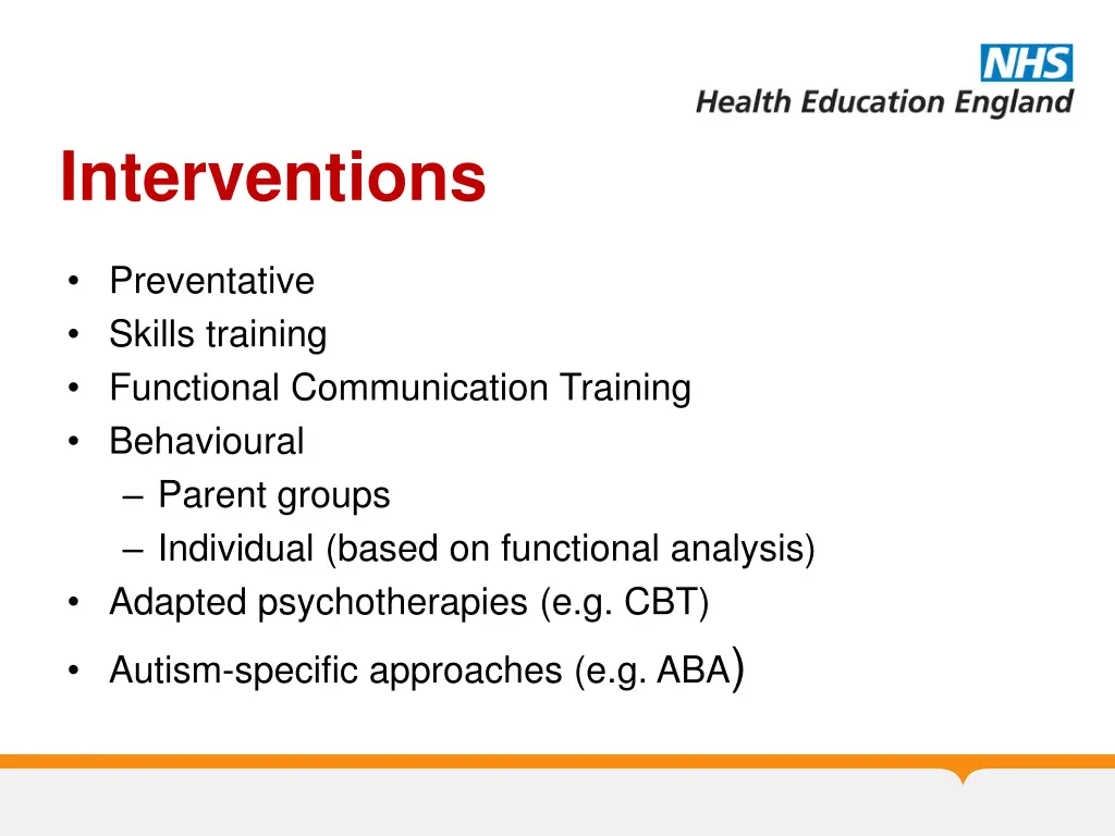 interventions
