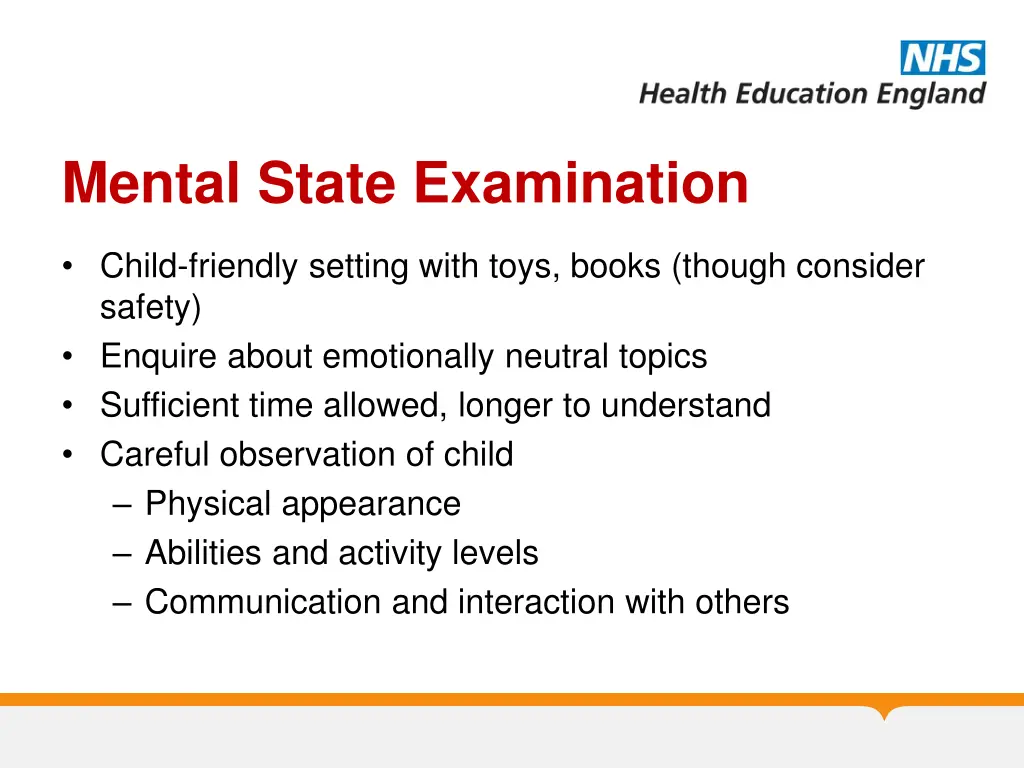 mental state examination