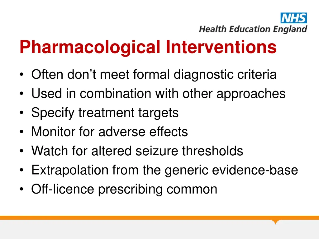 pharmacological interventions