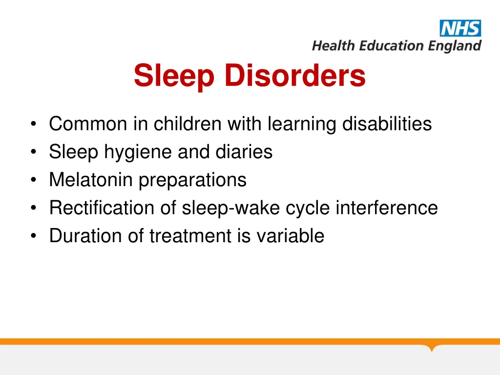 sleep disorders