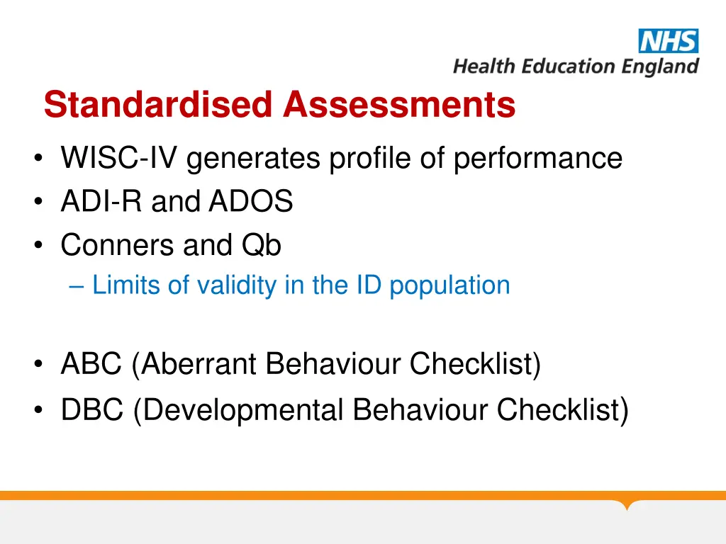 standardised assessments wisc iv generates