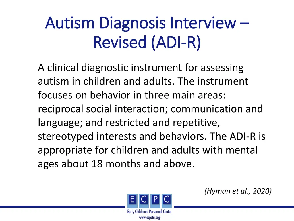 autism diagnosis interview autism diagnosis