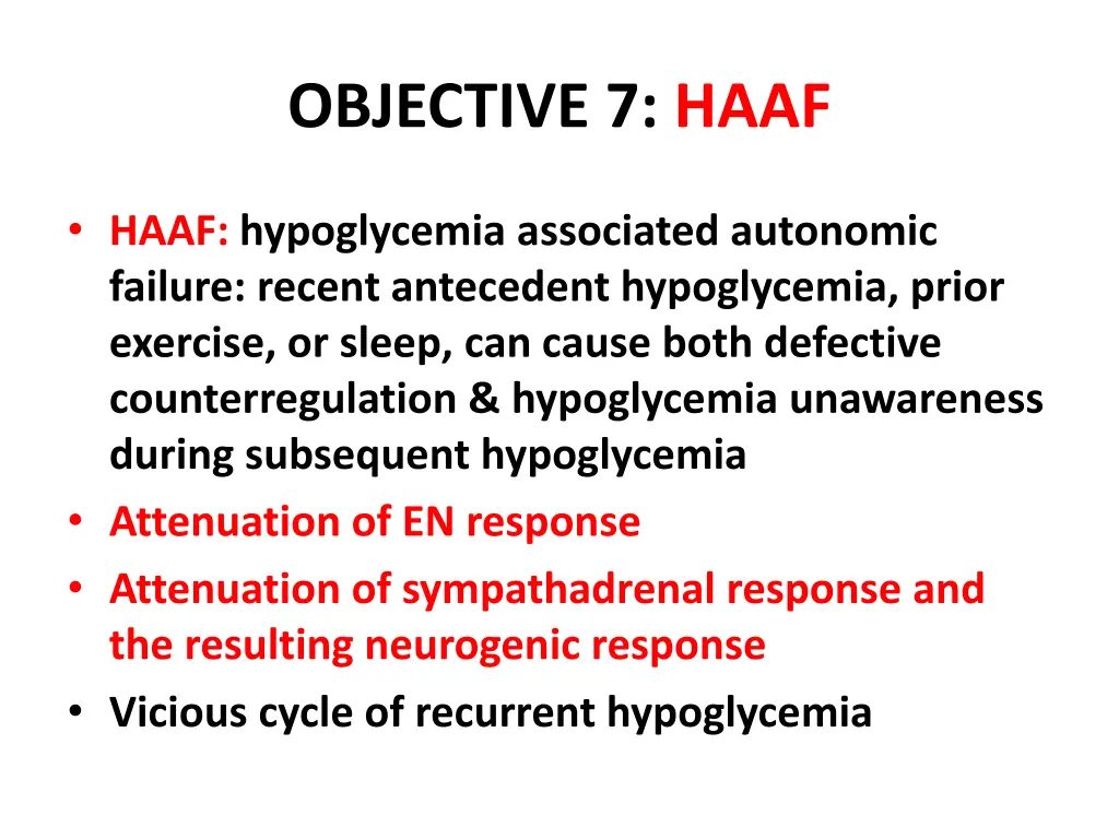 objective 7 haaf