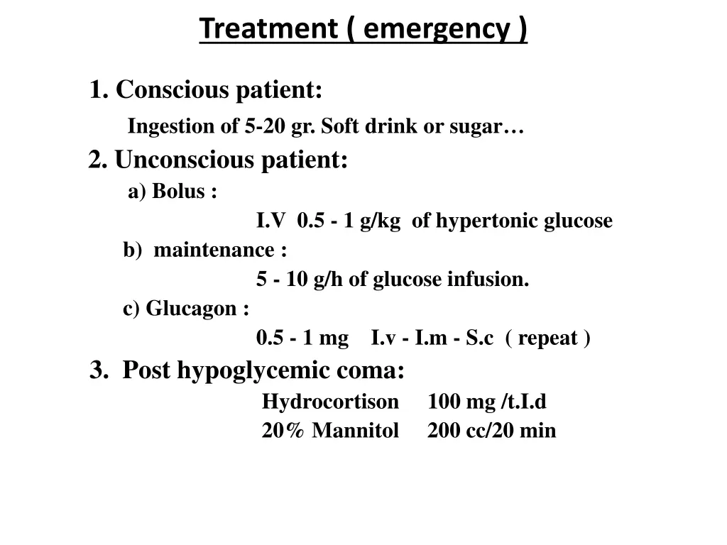 treatment emergency