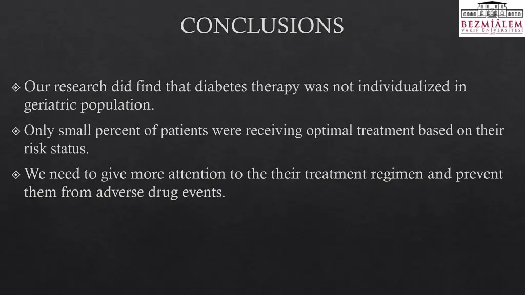 conclusions