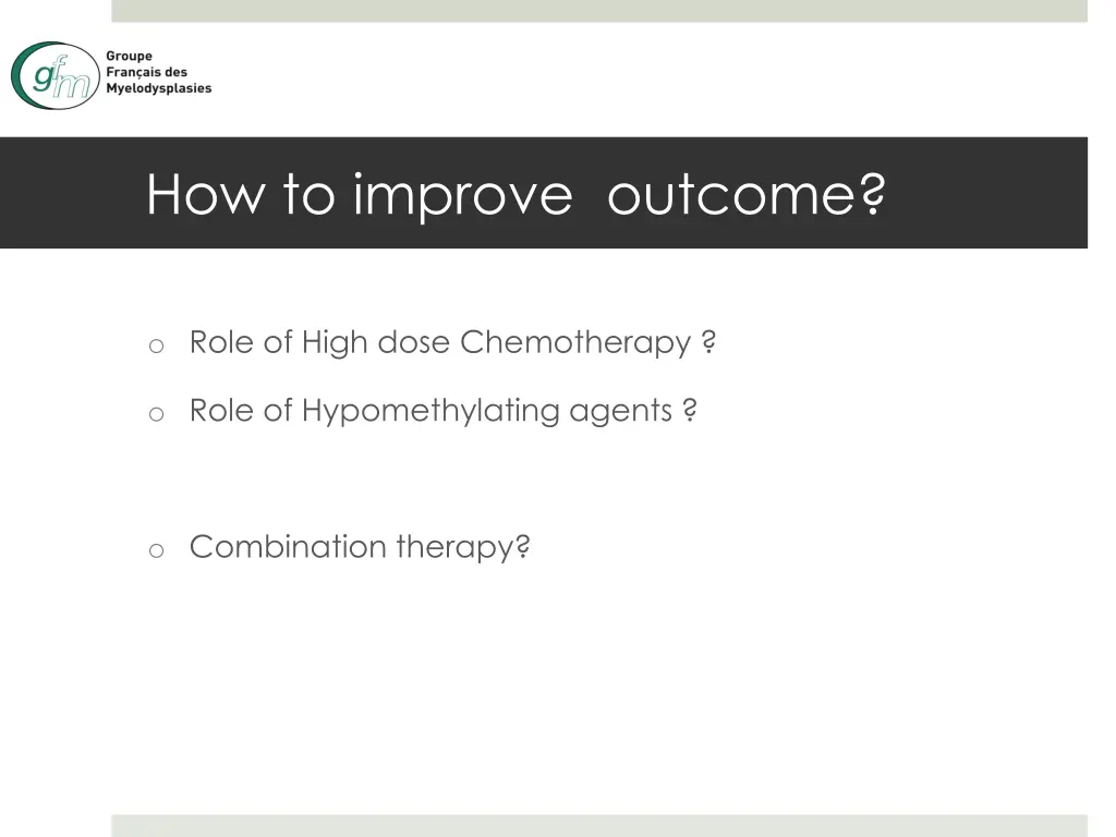 how to improve outcome