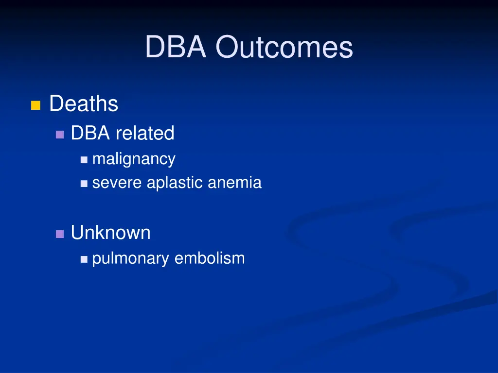 dba outcomes 1
