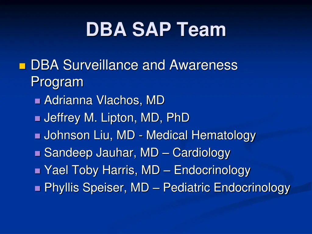 dba sap team