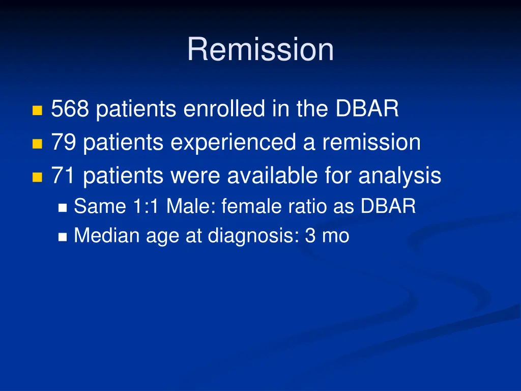 remission