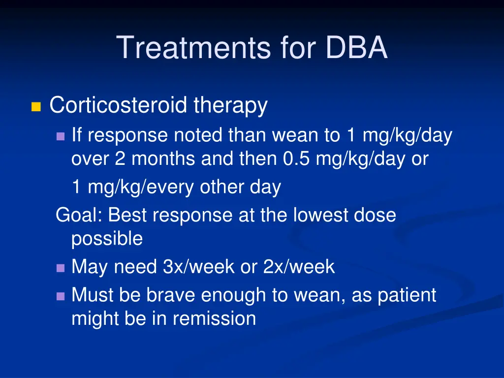 treatments for dba 2