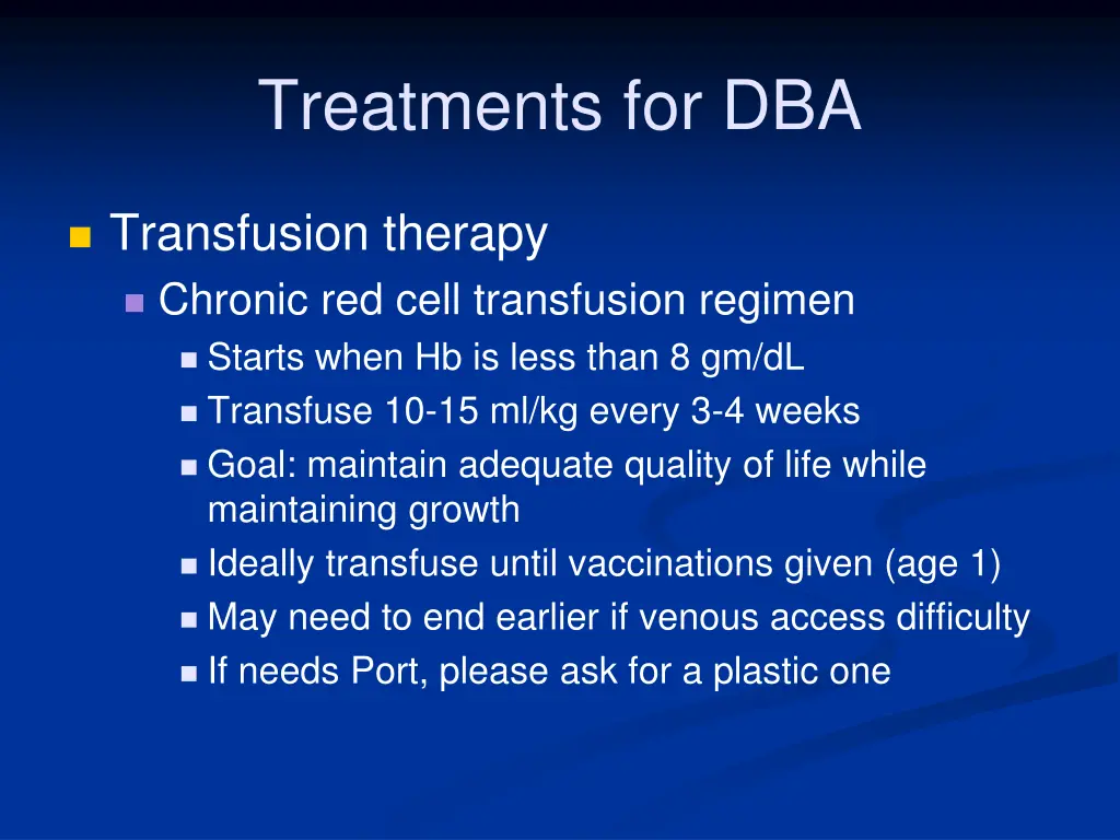 treatments for dba