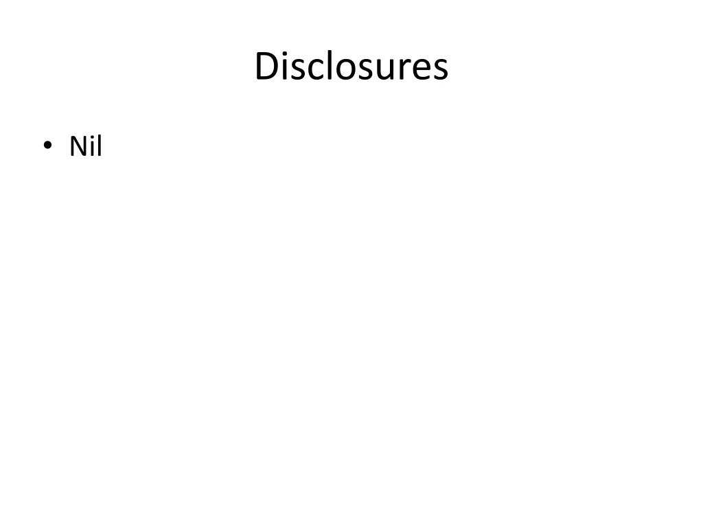 disclosures