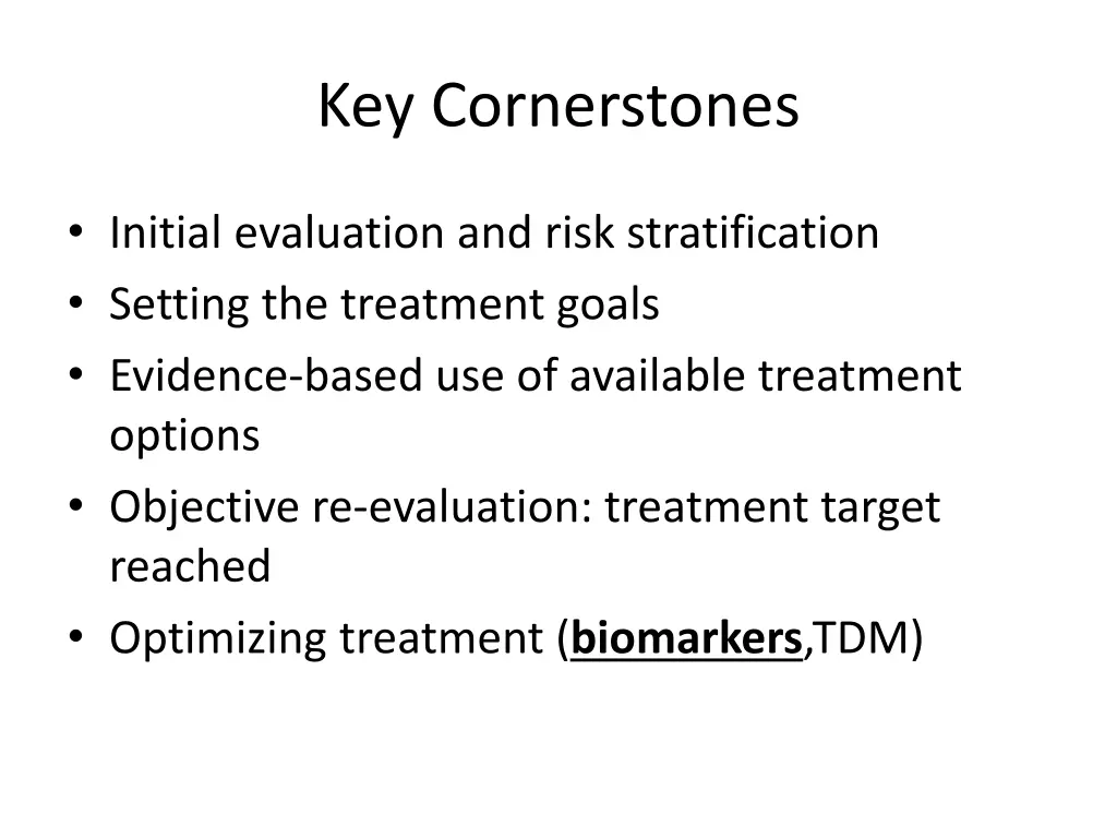 key cornerstones