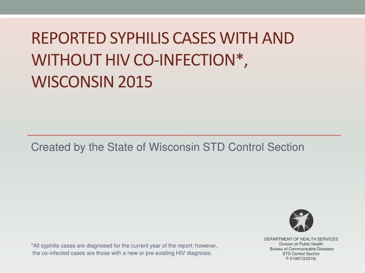 reported syphilis cases with and without