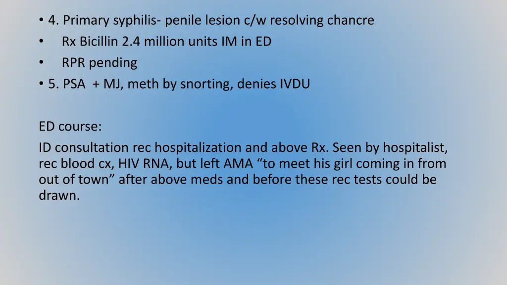 4 primary syphilis penile lesion c w resolving
